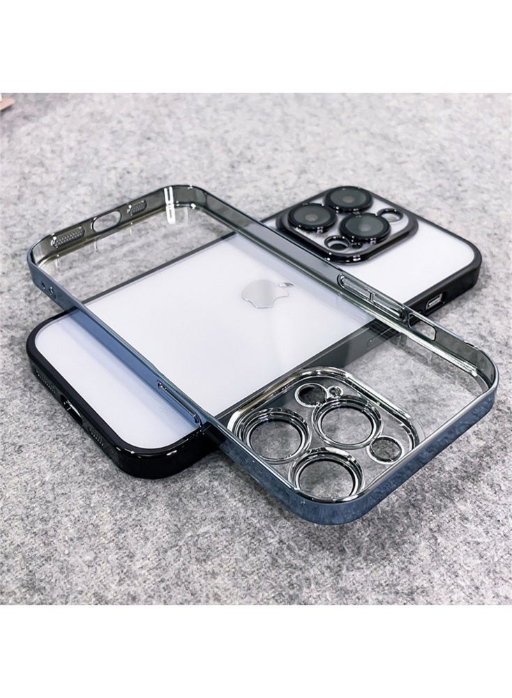 Luxury Transparent Plating Phone Case for iPhone 16 Pro Max PC Shockproof Thin Cover for iPhone 16 Cases - Image 4